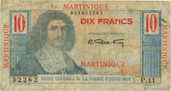 10 Francs Colbert MARTINIQUE  1946 P.28 B