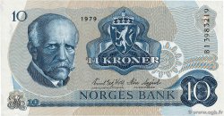 10 Kroner NORVÈGE  1979 P.36c VZ