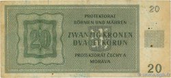 20 Korun BOHEMIA & MORAVIA  1944 P.09a F