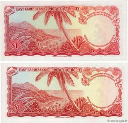 1 Dollar Lot EAST CARIBBEAN STATES  1965 P.13f SC+