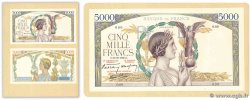 5000 Francs VICTOIRE Impression à plat Épreuve FRANKREICH  1938 F.46.00E