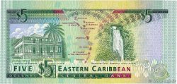 5 Dollars CARIBBEAN   1993 P.26l UNC