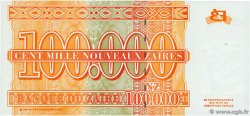 100000 Nouveaux Zaïres ZAÏRE  1996 P.77a NEUF