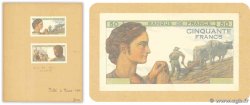 50 Francs LABOUREUR ET INDUSTRIE Non émis FRANCE  1943 NE.1943