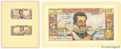 5000 Francs HENRI IV Épreuve FRANCIA  1957 F.49.00E FDC