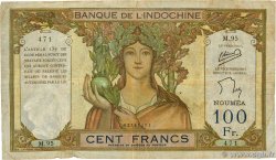 100 Francs NEW CALEDONIA  1953 P.42c VG