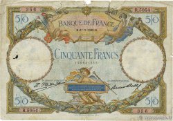50 Francs LUC OLIVIER MERSON FRANCE  1929 F.15.03