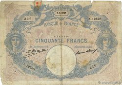 50 Francs BLEU ET ROSE FRANCE  1927 F.14.40 pr.B