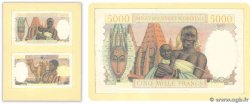 5000 Francs non émis Non émis FRENCH WEST AFRICA  1950 P.- FDC