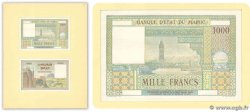 1000 Francs Épreuve MAROCCO  1951 P.47E FDC