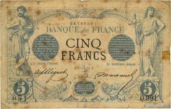 5 Francs NOIR FRANCE  1872 F.01.10 B