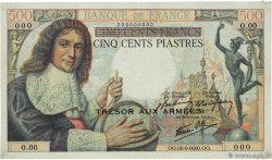 500 Francs / Piastres COLBERT type 1943 Trésor Non émis FRANCIA  1954 NE.1954