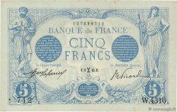 5 Francs BLEU FRANKREICH  1915 F.02.24 SS