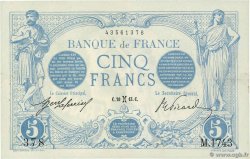 5 Francs BLEU FRANCIA  1913 F.02.14 SPL