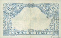 5 Francs BLEU FRANCIA  1913 F.02.14 EBC