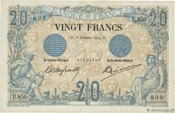 20 Francs NOIR FRANKREICH  1904 F.09.03 VZ