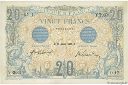 20 Francs BLEU FRANCE  1913 F.10.03 SUP