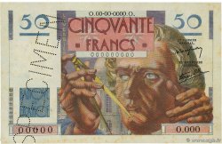 50 Francs LE VERRIER Spécimen FRANCIA  1946 F.20.01sp SPL