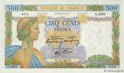 500 Francs LA PAIX FRANCE  1941 F.32.13 pr.NEUF