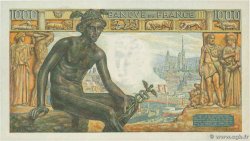 1000 Francs DÉESSE DÉMÉTER FRANCE  1943 F.40.15 UNC-