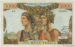 5000 Francs TERRE ET MER FRANCIA  1949 F.48.01 MBC