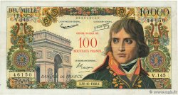 100 NF sur 10000 Francs BONAPARTE FRANCE  1958 F.55.01 VF+