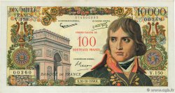 100 NF sur 10000 Francs BONAPARTE FRANCIA  1958 F.55.01 q.SPL