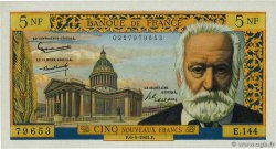 5 Nouveaux Francs VICTOR HUGO FRANCE  1965 F.56.18 XF