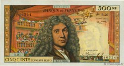 500 Nouveaux Francs MOLIÈRE FRANCE  1965 F.60.08 VF-