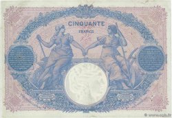 50 Francs BLEU ET ROSE FRANKREICH  1913 F.14.26 SS