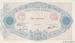 500 Francs BLEU ET ROSE modifié FRANCE  1938 F.31.07 TTB