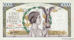 5000 Francs VICTOIRE modifié, taille douce FRANCE  1938 F.45.01 pr.SPL