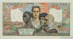 5000 Francs EMPIRE FRANÇAIS FRANCIA  1945 F.47.43 SPL