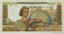 10000 Francs GÉNIE FRANÇAIS FRANCE  1954 F.50.71 XF-