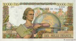 10000 Francs GÉNIE FRANÇAIS FRANCE  1955 F.50.73 XF-