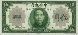 5 Dollars CHINA Shanghaï 1930 P.0200f fST+