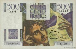 500 Francs CHATEAUBRIAND FRANCE  1953 F.34.11 SUP