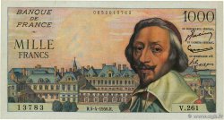 1000 Francs RICHELIEU FRANKREICH  1956 F.42.20 VZ