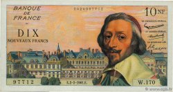 10 Nouveaux Francs RICHELIEU FRANCE  1961 F.57.14 XF+