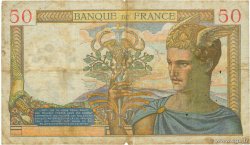 50 Francs CÉRÈS modifié FRANKREICH  1939 F.18.36 SGE