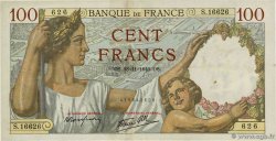 100 Francs SULLY FRANKREICH  1940 F.26.41
