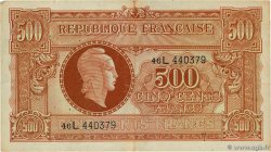 500 Francs MARIANNE fabrication anglaise FRANCE  1945 VF.11.01