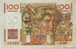 100 Francs JEUNE PAYSAN FRANCE  1954 F.28.43 TB