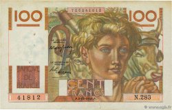 100 Francs JEUNE PAYSAN FRANCE  1948 F.28.20 VF