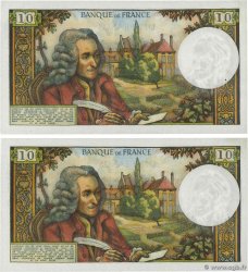 10 Francs VOLTAIRE Lot FRANCE  1972 F.62.55 XF