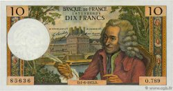 10 Francs VOLTAIRE FRANCE  1972 F.62.57 XF-