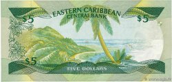 5 Dollars EAST CARIBBEAN STATES  1986 P.18k AU-