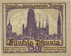 50 Pfennig DANTZIG  1919 P.11 VF+