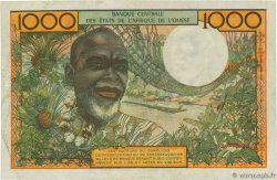 1000 Francs WEST AFRIKANISCHE STAATEN  1973 P.103Aj SS