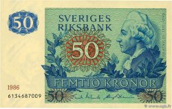50 Kronor SWEDEN  1986 P.53d AU-
